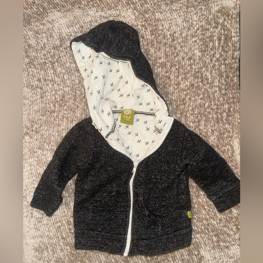 Nui zip hoodie jacket - size 6-12 months